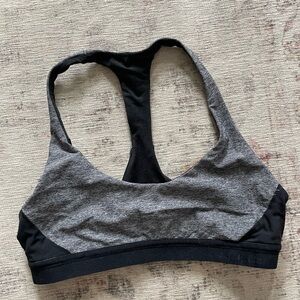 lululemon athletica Charcoal and Black Sports Bra